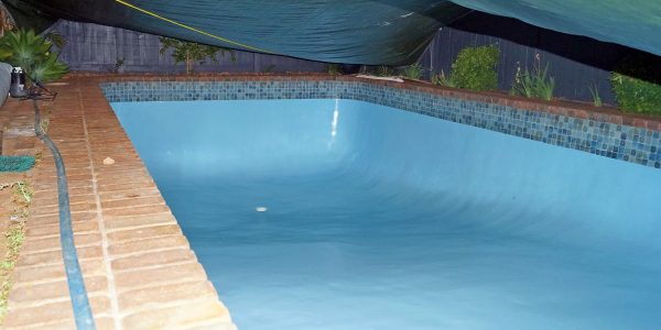 Pool Painted with Bondi Mid Blue